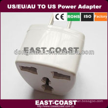 2PIN US To UK/US/EU/AU Travel Power Adapter